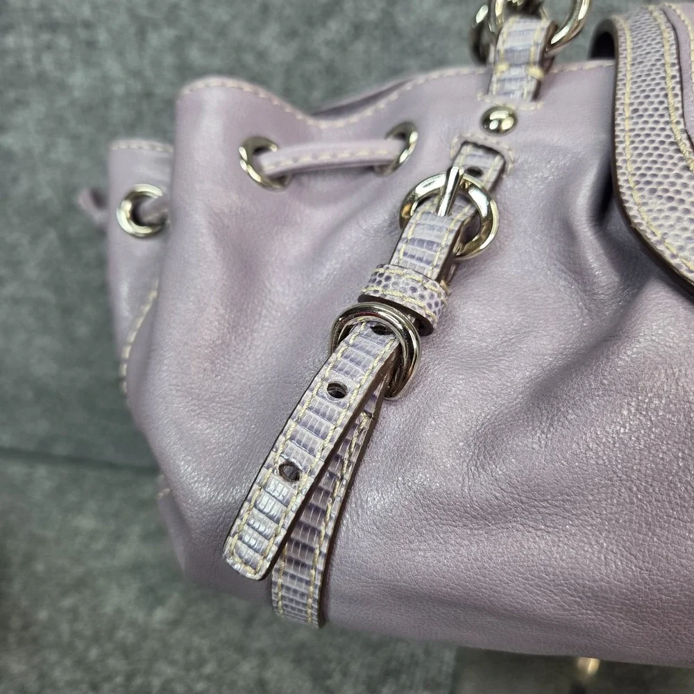 Vintage Coach Mini Legacy Drawstring East West Hobo Bag Y2k RARE 13204 Purple
